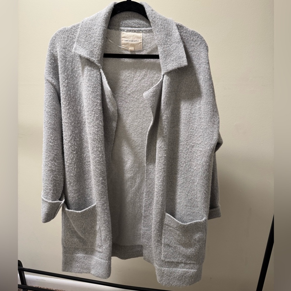 Thread & Supply Light Gray Women's Cardigan